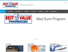 Tablet Screenshot of bestvaluepharmacies.com